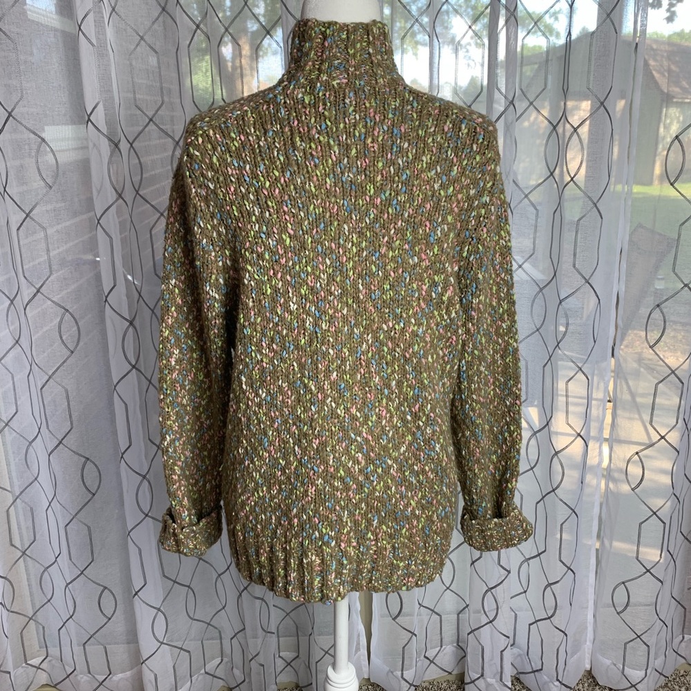 J.H. Collectibles Chunky Knit Full Zip Sweater L - Picture 4 of 6